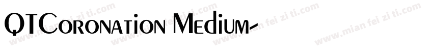 QTCoronation Medium字体转换